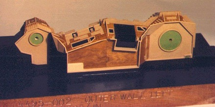 carved Tooling Pattern Moounted to Wood Parting Block