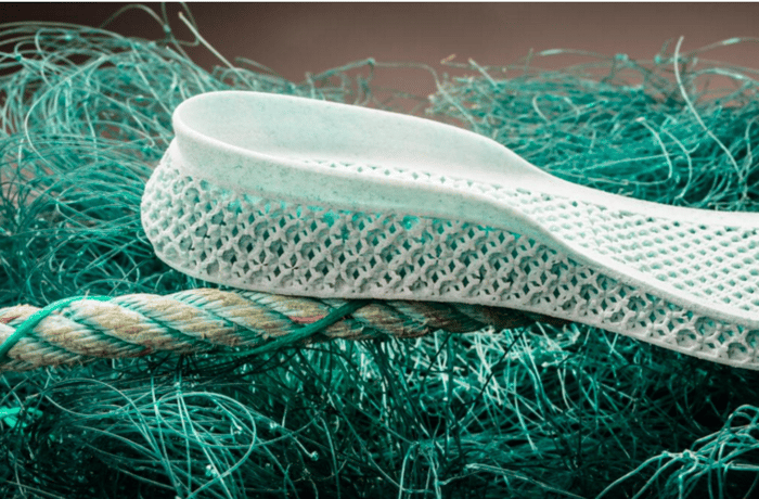 3D Printed Shoe From Adidas Made From Ocean Waste Plastic
