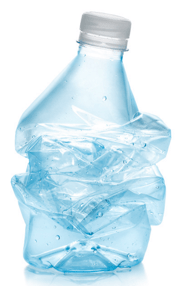 Plastic (PET) water bottles