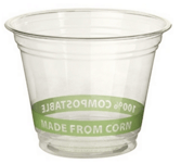 Polylactic Acid (PLA) biodegradeable plastic cup