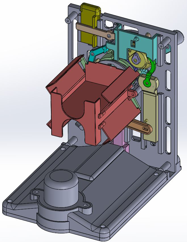 Prototype Mechanism with opening basket