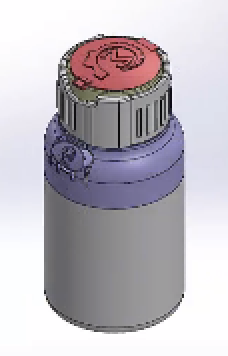 Computer Aided Design For Child Safe Bottle With Living Hinge Lid
